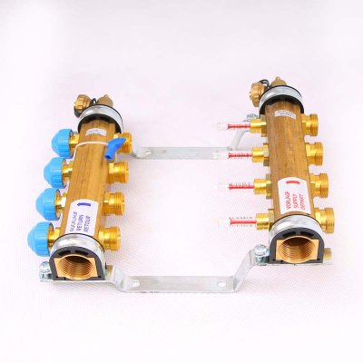 Коллекторная группа 1х 3/4" на 4 контура с расходомерами HKV/T  WATTS теплый пол