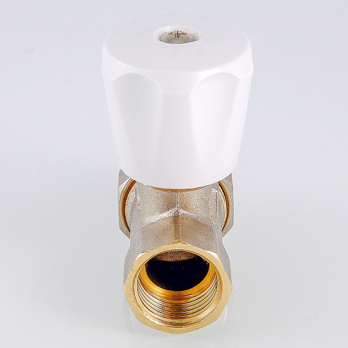 Клапан ручной прямой РЕГУЛИРОВОЧНЫЙ компактный 1/2"  со сгоном. Резьба внутренняя - наружная VALTEC