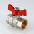 Кран шаровый BASE, рукоятка бабочка 1/2" вн.-вн. VALTEC VT.217.N.04