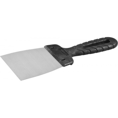 Шпатель, серия "СТАНДАРТ" ЗУБР 100 мм , пластиковая рукоятка,стальное полотно