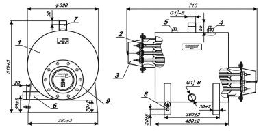 Профессионал ЭВАН ЭПО-42Б (Ступени 24/18 кВт) 42 кВт Напр.380 В H 512 мм D 390 мм W 715 мм Вес 37 кг