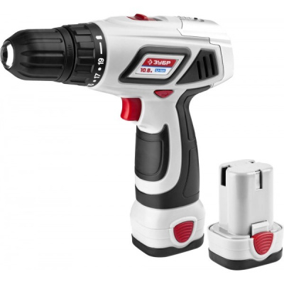Дрель-шуруповерт аккумуляторная Li-ion 10,8 В,крутящий момент 32/16Hm  ,19 уровней +1,КОМПЛЕКТ+ ЗУБР