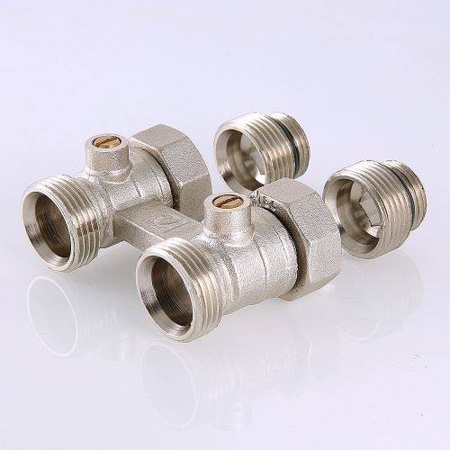 Узел для нижнего подключения  радиатора мультифлекс (комплект) 1/2"х3/4" евроконус VT.345K.N.E04 