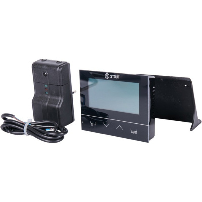 Беспроводной комнатный двухпозиционный регулятор ST-292v2, черный STE-0101-029222 STOUT