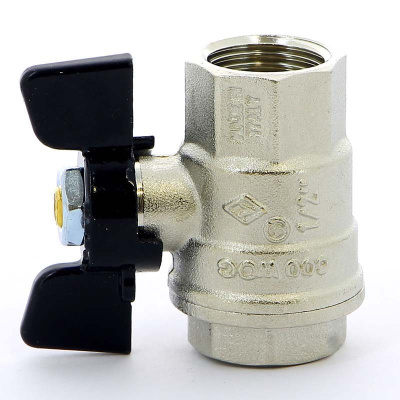 302 Кран шаровый бабочка 3/4'' внутренняя-внутренняя резьба BUGATTI  OREGON