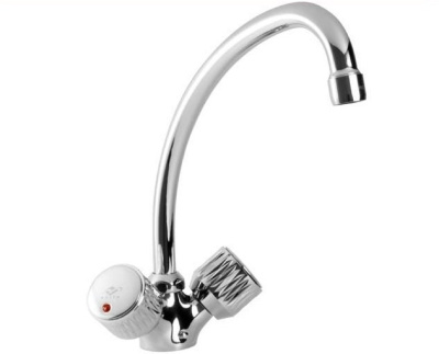 105 DIAMANT 130 Смеситель для мойки, излив 130 мм.с классической кран-буксой MOFEM