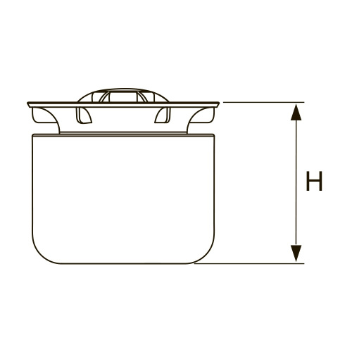 Стакан гидрозатвора с мембраной TECEdrainpoint S для трапа DN 50 и DN 70, низкого H 50 мм 3695005