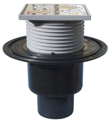 HL 310N DN 50/75/110 Трап с вертикльным выпуском решетка 115х115мм