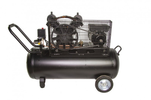 Компрессор AEROMAX 380/100 масляный, ременной 2.2 кВт / 220V 380л/мин FOXWELD