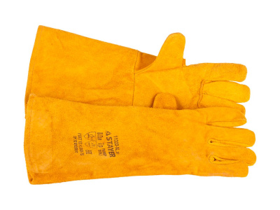 Краги STAYER термостойкие, длина 400мм. для  механических работ, с подкладкой