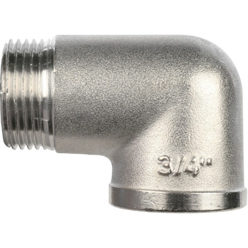 Фитинг   STOUT Угол 3/4  SFT-0012-000034 внутренняя-наружная резьба латунь никелированный