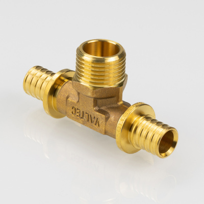 Тройник надвижной с переходом на нар.р. 20(2,8) х 1/2" х 20(2,8), VALTEC            VTm.433.G.200420