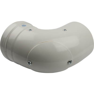 Угол для конденсационного дымохода 90° M-F Ø60/100, м/п с инспекционным окном PP-FE STOUT