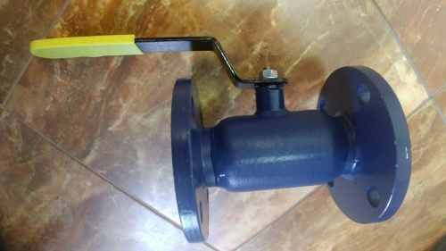 Фланцевый кран шаровой стальной цельносварной 11с67п Ду 15 Ру 40 стандартный проход