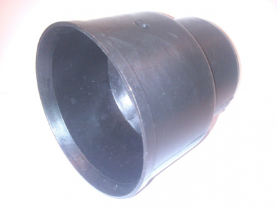 Патрубок приборный канализационный черный Ø 108 (ДУ 100)