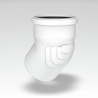 Отвод DN 50 x 45 мм   REHAU Raupiano Plus (Цвет Белый)                                  11211141001