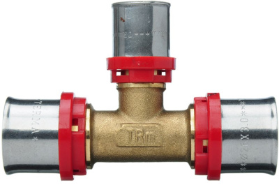 Пресс фитинг для металлопластиковой трубы Тройник  переходной   26 x 16 x 26  TeRma (TRm)