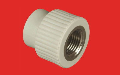 Соединение  25 х3/4" внутренняя резьба         полипропилен FV-Plast Чехия (серый)            217025