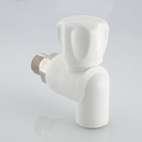 Кран PPR для подключения радиатора угловой 25х3/4" VALTEC (шаровый) полипропиленовый VTp.718.0.02505
