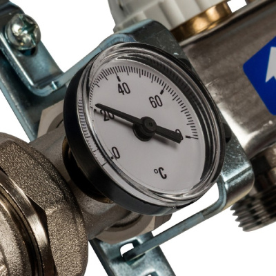 Комплект коллекторный блок с расходомерами STOUT 1"х 13 вых x 3/4" SMS 0907 000013 нерж. сталь