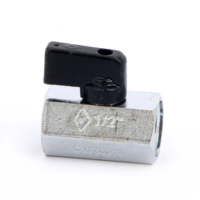 800 Кран шаровый МИНИ 1/4''x 1/4'' флажок BUGATTI KANSAS внутр-внутр резьба