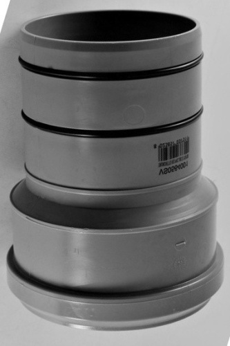 Переход ПП на ПВХ 110/100 L-90 (с черной на серую канализацию) 112710/564001