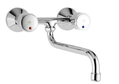 301 DIAMANT CER  Смеситель для мойки, настенный, излив 200 мм. с керамической кран-буксой MOFEM