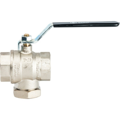 Кран шаровой с фильтром  1.1/4" резьба вн.-вн., ручка рычаг STOUT