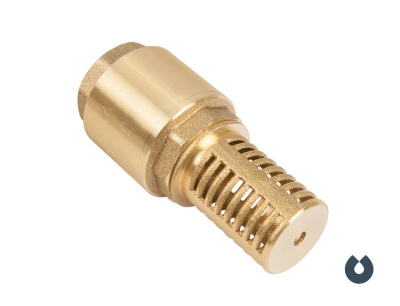 Обр. клапан 1/2" с сеткой (сетка-латунь, толкатель-латунь), UNIPUMP
