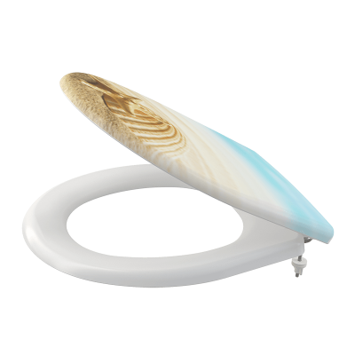 Сиденье для унитаза универсальное  ALCAPLAST A604 SOFTCLOSE SHELL дюропласт  с антибак.  свойствами