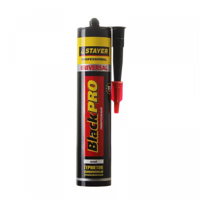 Герметик силиконовый 260 мл прозрачный STAYER"MASTER" универсальный