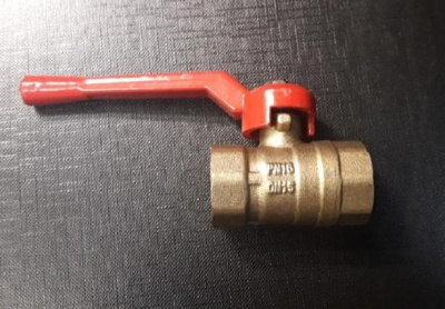 Кран шаровой 11Б27п1 Г/Г рукоятка- рычаг Ду 40 муфтовый, внутренняя- внутренняя 1 1/2"