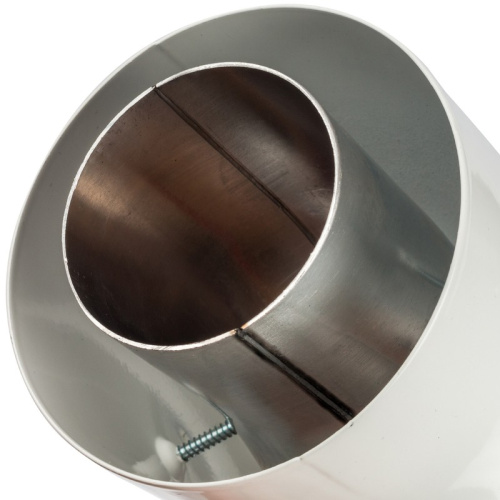 Угол коаксиальный для дымохода 45°Ø 60/100 уплотнение и хомут в комплекте  STOUT