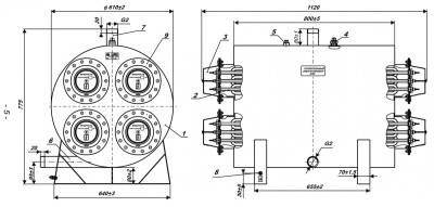 Профессионал ЭВАН ЭПО-168 (Ступени 60/54/48/30 кВт) 168 кВт Напр.380 В H 775 D 610 W 1120  Вес 130кг