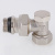 Клапан НАСТРОЕЧНЫЙ угловой  1/2"  со сгоном. Резьба внутренняя - наружная VALTEC (c доп.уплотнением)