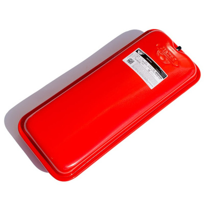 Бак расширительный плоский  18л.  КРАСНЫЙ  CIMM круглый 400 х 400 х 710