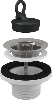 Выпуск для умывальника 1.1/4" DN63 с нержавеющей решеткой A31 ALCAPLAST