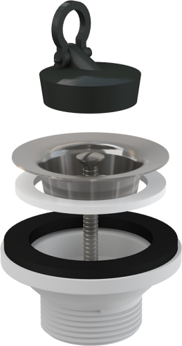 Выпуск для умывальника 1.1/4" DN63 с нержавеющей решеткой A31 ALCAPLAST