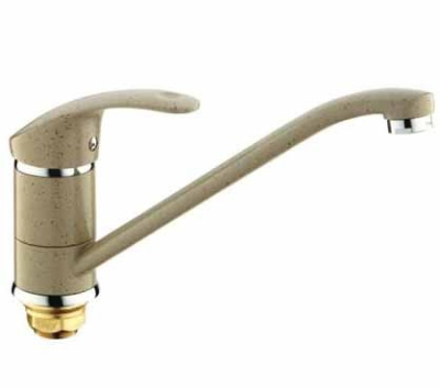 F 4921-9 Смеситель для кухни однорукий FRAP   БЕЖЕВЫЙ Низкий излив