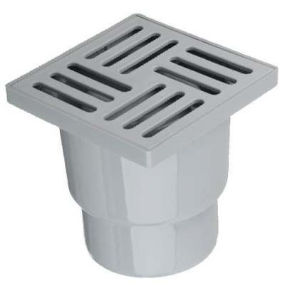 Трап вертикальный 150х150, Д110 белый