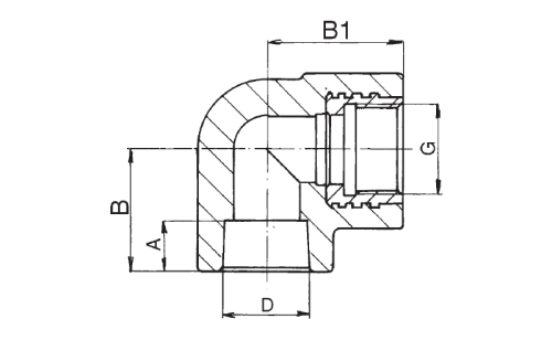 Угол полипропиленовый 25 х3/4" внутренняя резьба         FV-Plast Чехия (серый)      218025