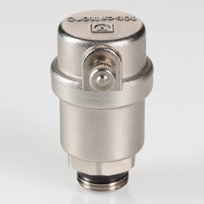 Воздухоотводчик автоматический. 1/2" Резьба наружная   VALTEC никелерованный VT.502.N.04