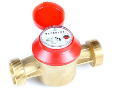 Счетчик воды ОСВУ-32 НЕПТУН универсальный, L=170 мм, одноструйный, со сгонами, крыльчатый