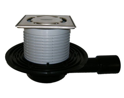 HL90Pr-3000 DN 50/40 Трап c подрамником из нержавейки, с систем фиксации решетки в подрамнике