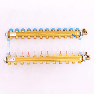 Коллекторная группа 1х 3/4" на 12 контуров с расходомерами HKV/T  WATTS теплый пол