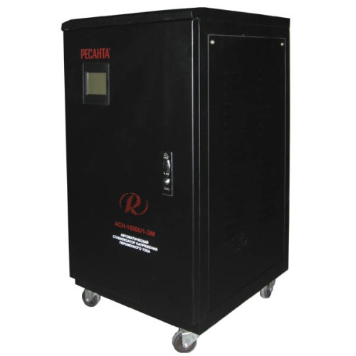 Стабилизатор АСН- 15 000/1-ЭМ РЕСАНТА электромеханический однофазный мощный