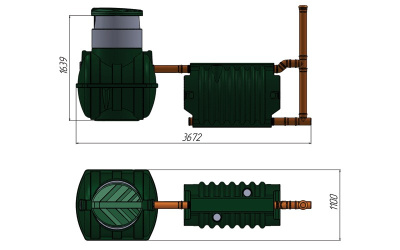 Биофильтр Росток ( 6 блок,самотек) с загрузкой