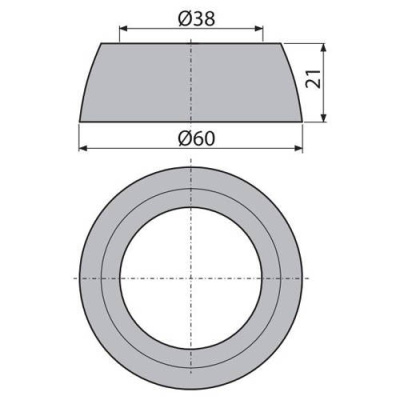 Обрамление кнопки(сливной механизм) ALCAPLAST А2000