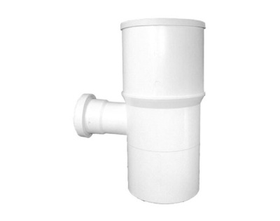 HL202 Отводящий патрубок, с дополнительным раструб. DN50; выпуск DN110.