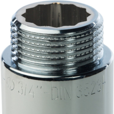 STOUT Удлинитель  Вн-Нр  3/4" x 80 мм  SFT-0002-003480 хромированная латунь